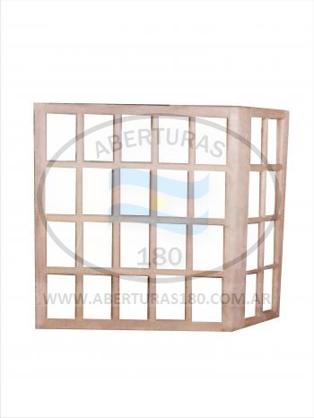 Bou windows fijo con un ala lateral.