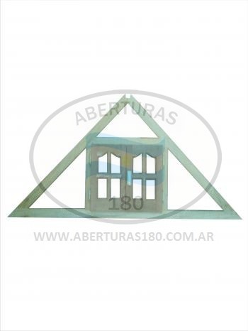 Bou windows fijo con un ala lateral.