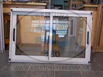 Ventanas aluminio con gua y rejas.